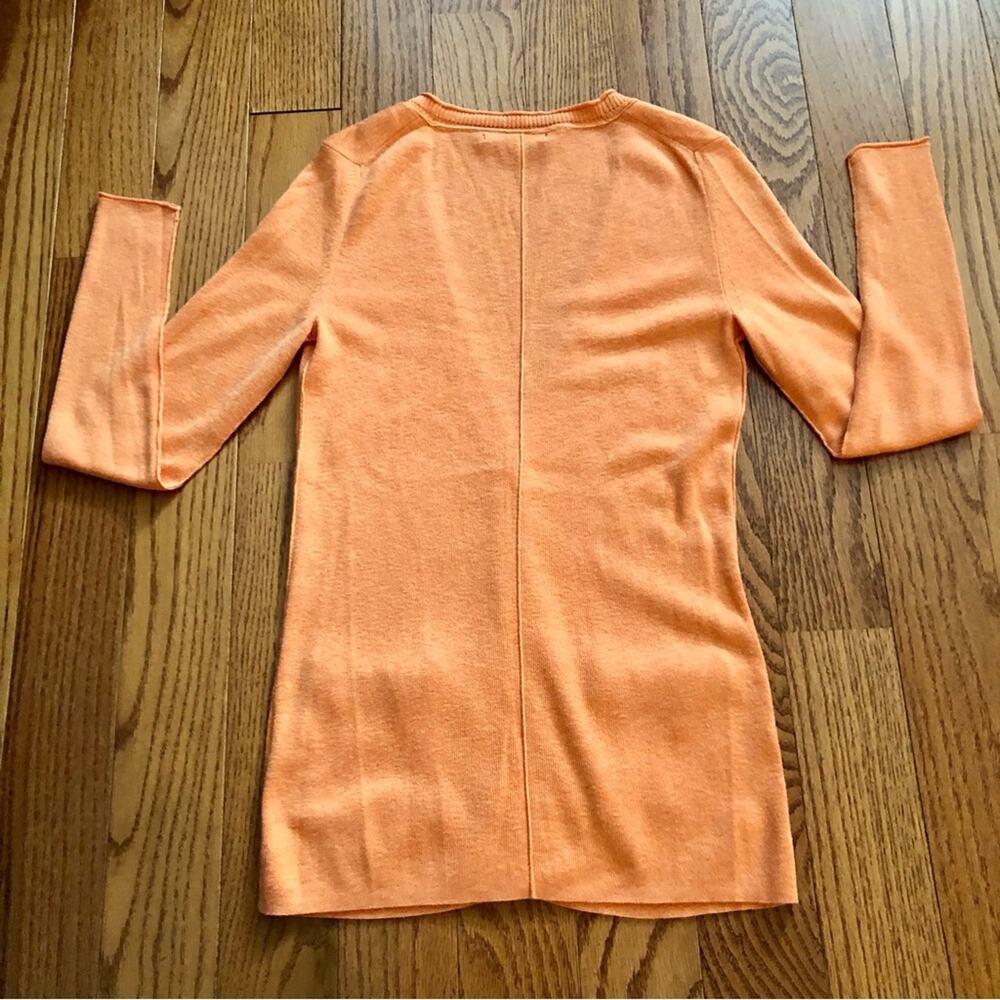 Banana Republic Peach Sherbet Silk Cotton cardigan sweater Women’s Size S - Picture 6 of 7